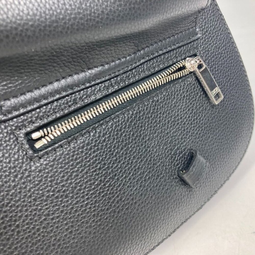 Dior Bag Gallop Saddle Backpack Calfskin Black - Picture 7 of 16